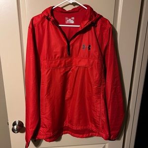 Under Armour Mens 1/4 Zip Hooded Anorak Jacket